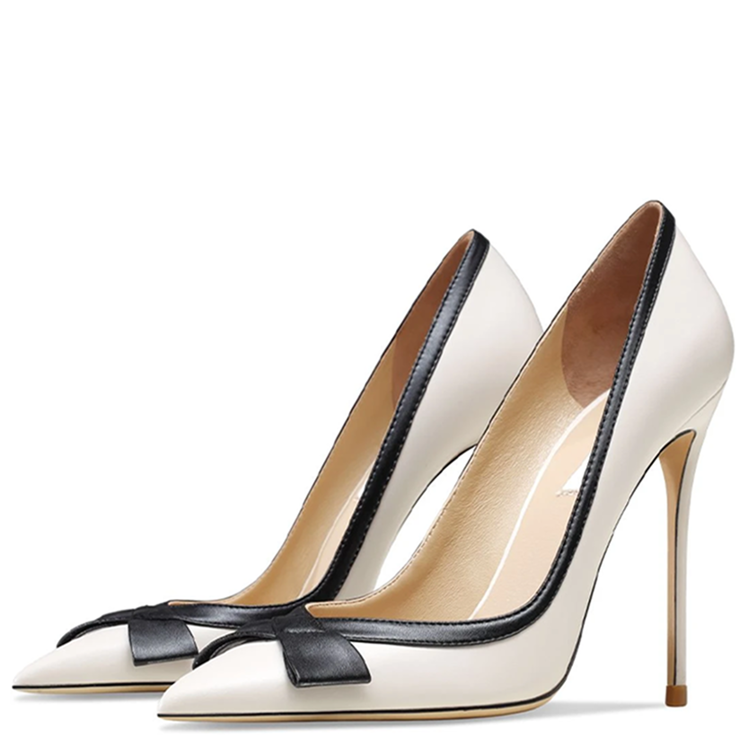 Funki Findz | Shoes | Women's Luxury Leather Bow Knot Stilettos