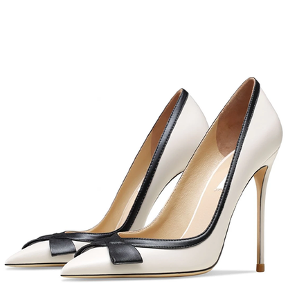 Funki Findz | Shoes | Women's Luxury Leather Bow Knot Stilettos