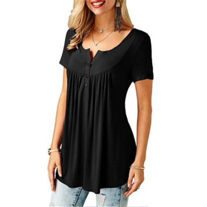Funki Findz | Shirts | Women's Short Sleeve Loose Casual Blouse