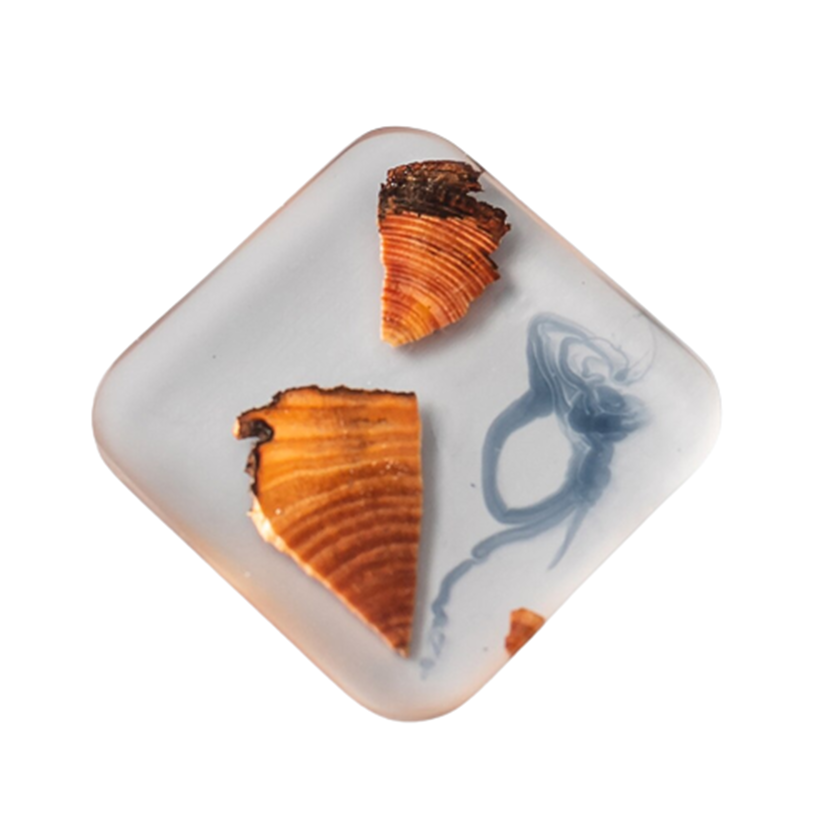 Funki Findz | Coasters | Pine Wood Resin Drink Coasters 6 Pcs