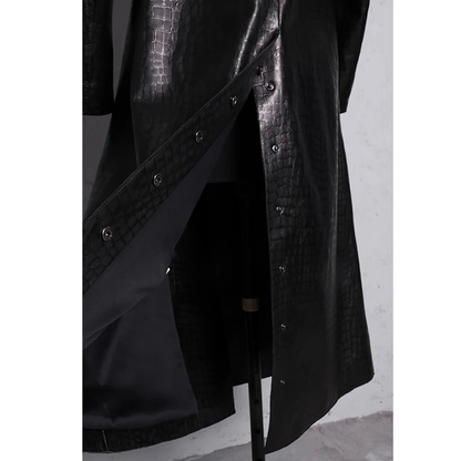 Funki Findz | Jackets | Women's Aligator Print Faux Leather Coat