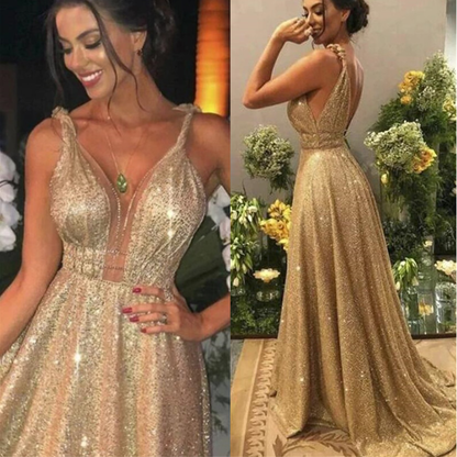 Funki Findz | Dresses | Women's Long Sparkly Prom Ball Dress