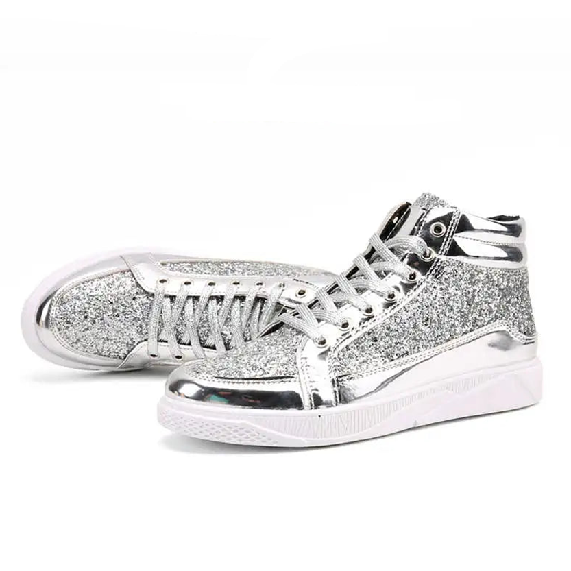 Funki Findz | Boots | Men's Women's Bling Lace Up Sneakers
