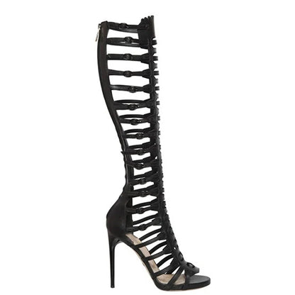 Funki Findz | Boots | Women's Roman Gladiator Lace Up Stilettos