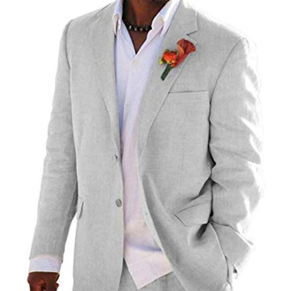 Funki Findz | Suits | Men's 2 Pcs Linen Beach Wedding Suit