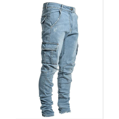 Funki Findz | Pants | Men's Stretch Slim Fit Cargo Skinny Jeans