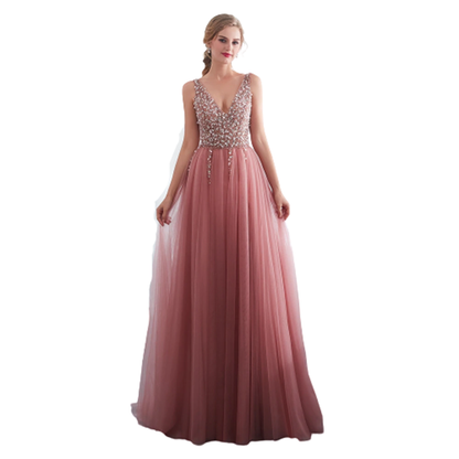 Funki Findz | Dresses | Women's Beaded  Evening Dress | Tulle