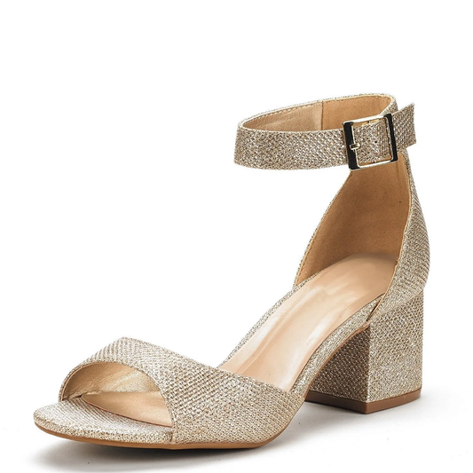 Funki Findz | Shoes | Women's Shimmery Gold Silver Sandals