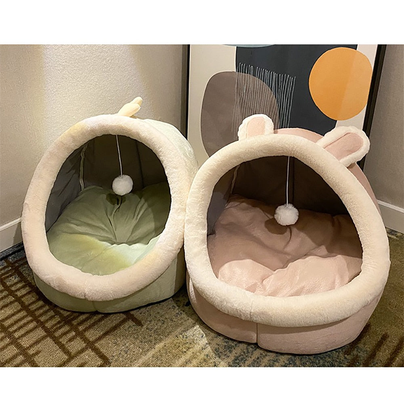 Funki Findz | Pet Beds | Cat Bed | Warm Cozy Kitten Cat Cave