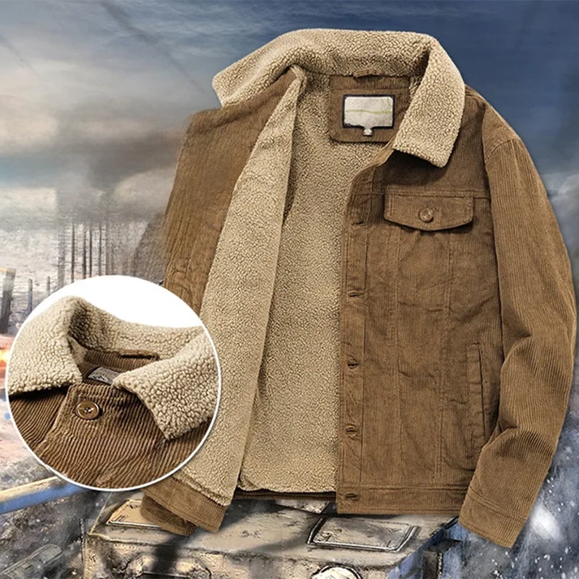 Funki Findz | Jackets | Men's Padded Corduroy Fleece Jacket