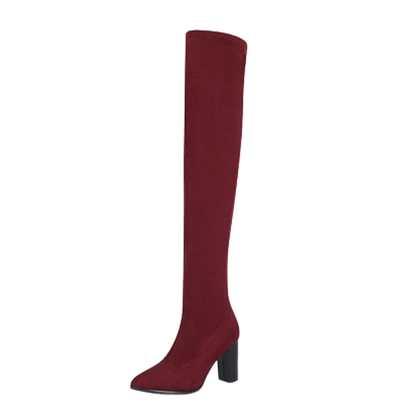Funki Findz | Boots | Women's Over Knee High Block Heel Boots