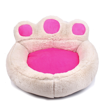 Funki Findz | Pet Beds | Cute Fluffy Paw Shaped Dog Cat Beds