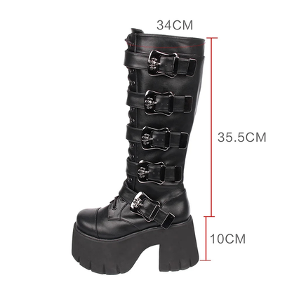Funki Findz | Boots | Women's Harajuku Wide Buckle Boots