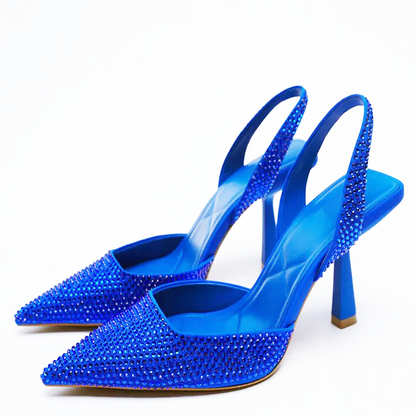 Funki Findz | Shoes | Women's Shiny Beaded Mid Heeled Mules