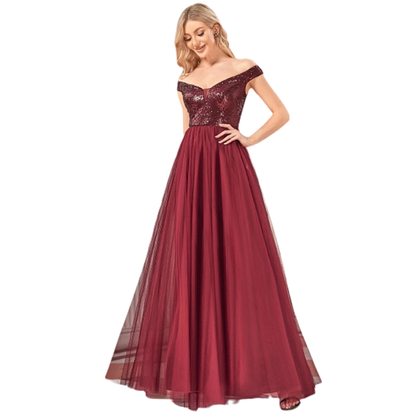 Funki Findz | Dresses | Women's Elegant Long Evening Dress