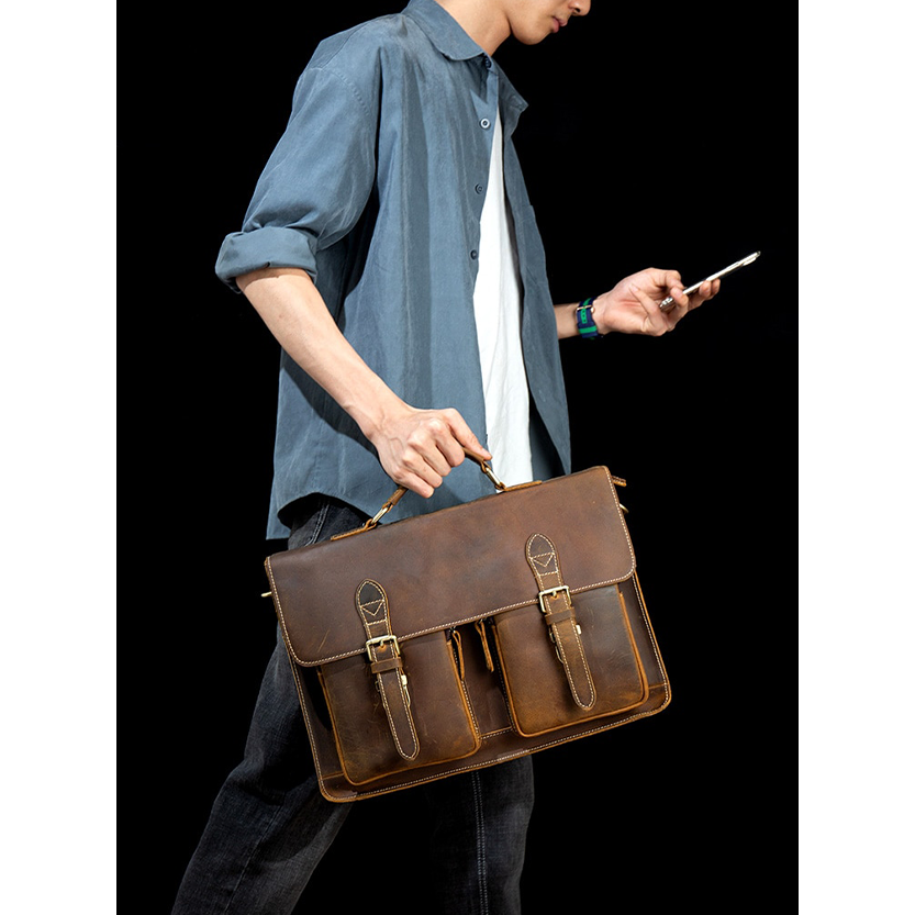 Funki Findz | Bags | Messenger Bags | Men's Leather Laptop Bag