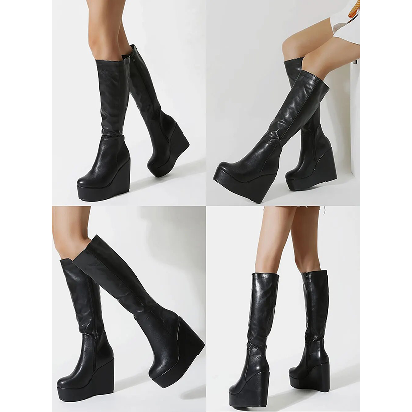 Funki Findz | Boots | Women's High Luxury Gothic Platform Boots