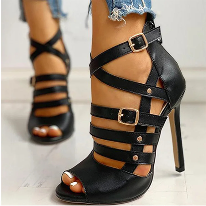Funki Findz | Shoes | Women's Strappy Roman Stiletto Sandals
