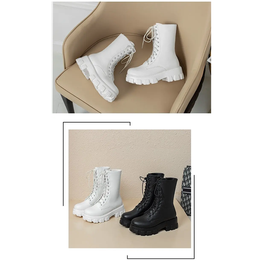 Funki Findz | Boots | Women's Platform Chunky Heel Ankle Boot