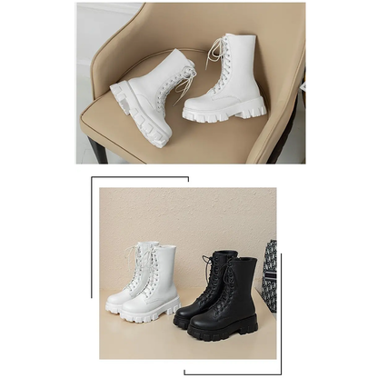 Funki Findz | Boots | Women's Platform Chunky Heel Ankle Boot