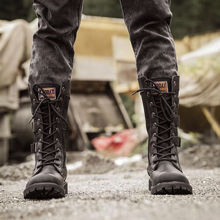Funki Findz | Boots | Men's Gothic Punk Buckle Strap Biker Boots