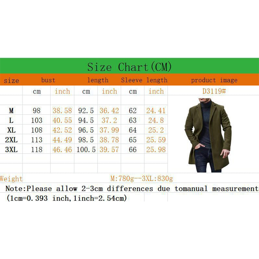 Funki Findz | Jackets | Men's Mid Thigh Lightweight Woolen Coat
