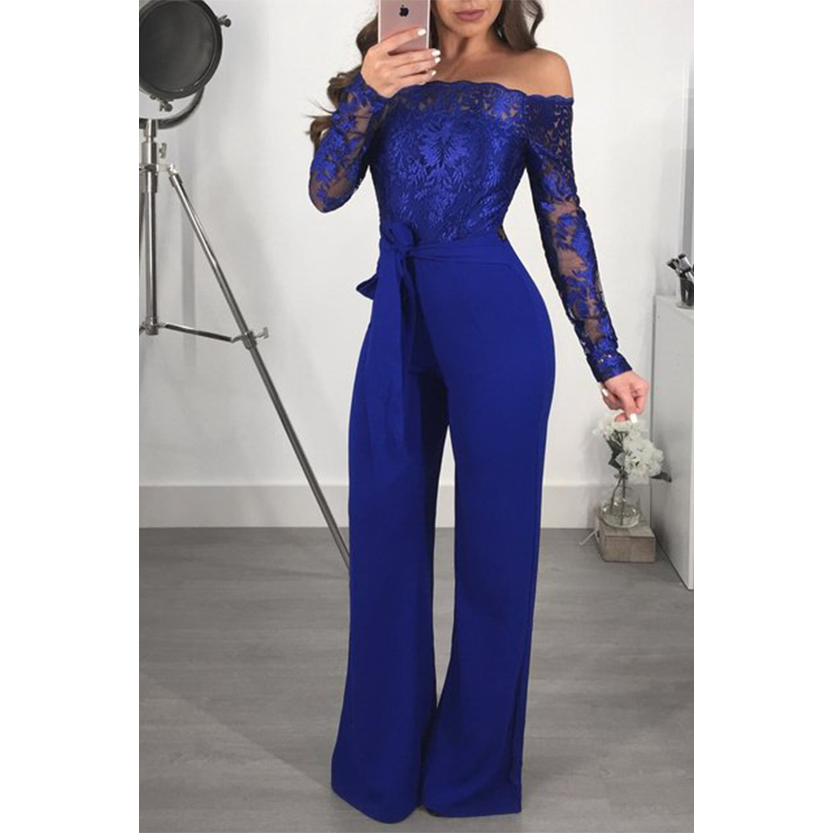 Funki Findz | Pants | Women's Elegant Lace Evening Jumpsuit