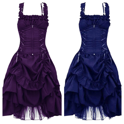 Funki Findz | Dresses | Women's Gothic Lace Up Victorian Dress