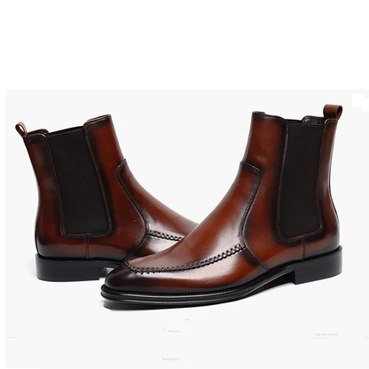 Funki Findz | Boots | Men's Elegant Leather Chelsea Ankle Boots