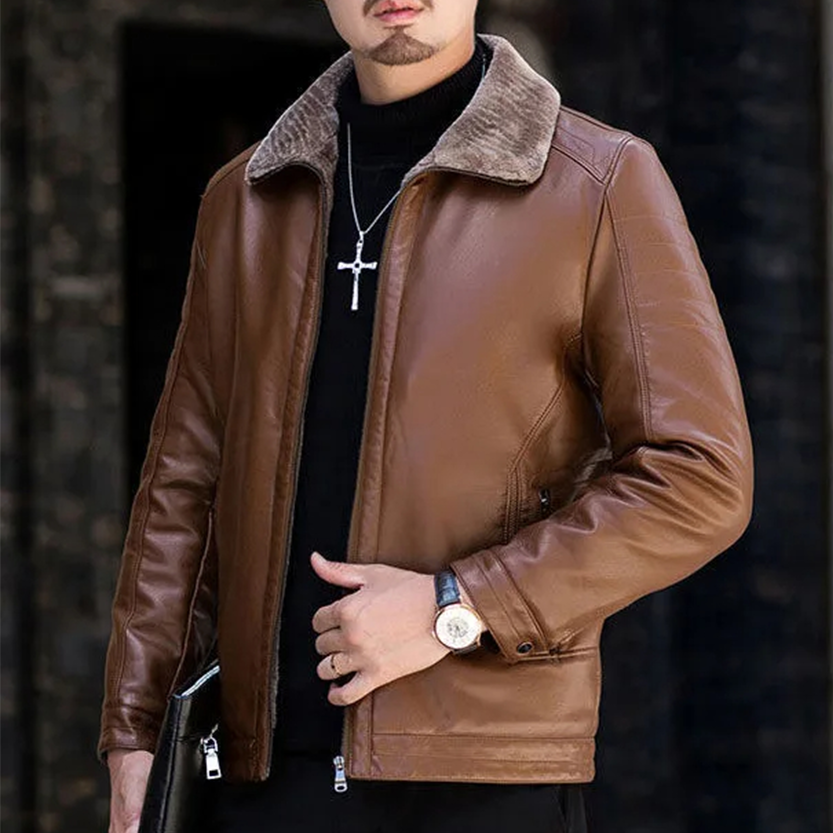 Funki Findz | Jackets | Men's Luxury Faux Leather Winter Jacket