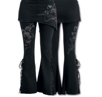 Funki Findz | Pants | Women's Gothic Lace Up Bandage Leggins