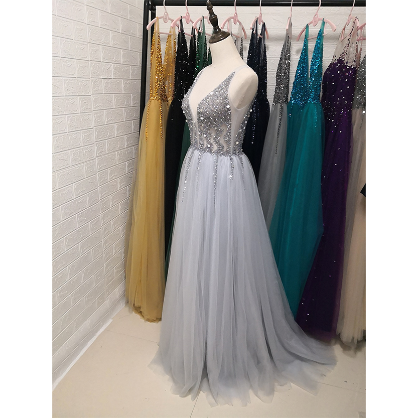 Funki Findz | Dresses | Women's Long Chiffon Tulle Prom Dress
