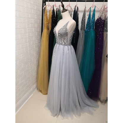 Funki Findz | Dresses | Women's Long Chiffon Tulle Prom Dress