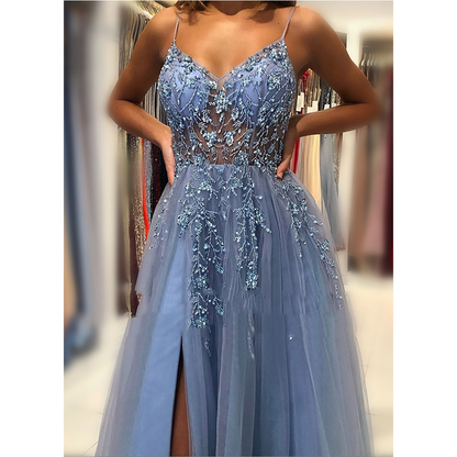 Funki Findz | Dresses | Women's Strappy Full Length Ball Dress