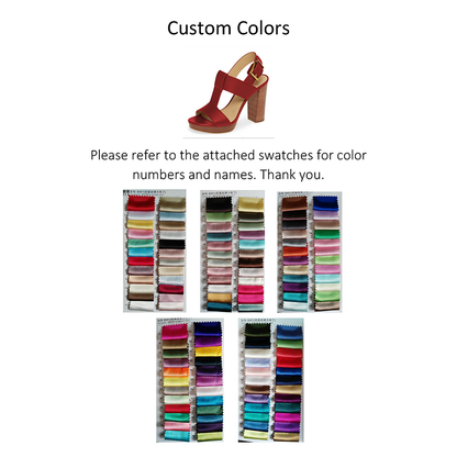 Funki Findz | Shoes | Women's Chunky High Heel Custom Sandals