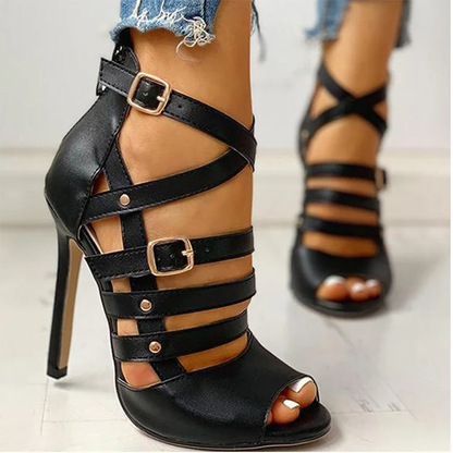Funki Findz | Shoes | Women's Strappy Roman Stiletto Sandals