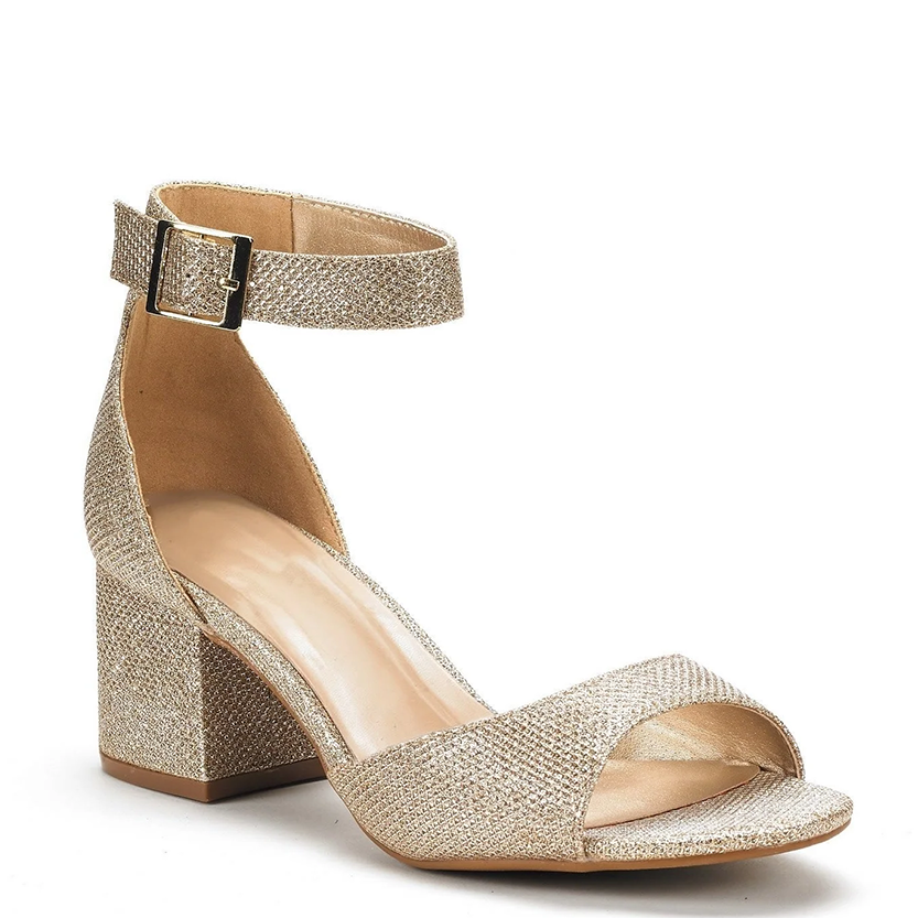 Funki Findz | Shoes | Women's Shimmery Gold Silver Sandals