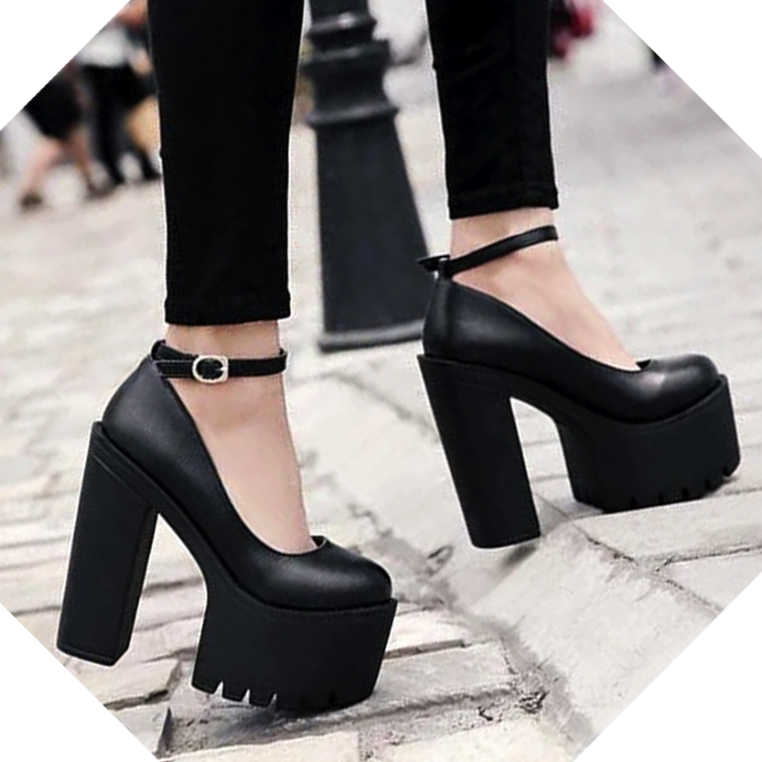 Funki Findz | Shoes | Women's High Mary Jane Gothic Platforms
