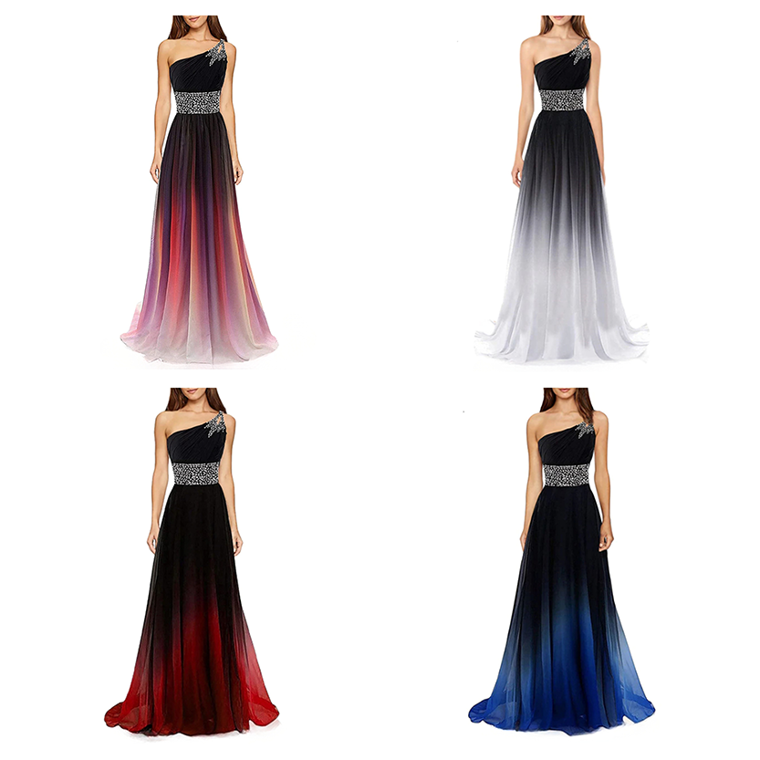 Funki Findz | Dresses | Women's Long Chiffon Evening Dress