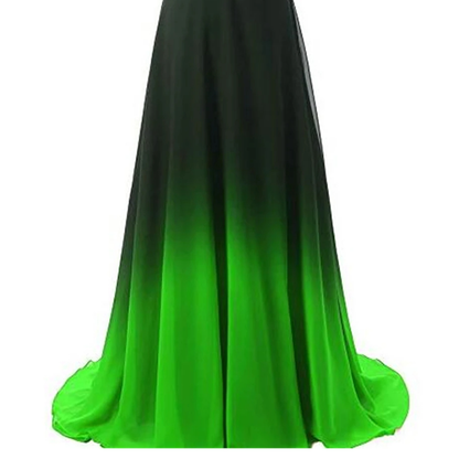 Funki Findz | Dresses | Women's Gradient Chiffon Cocktail Dress