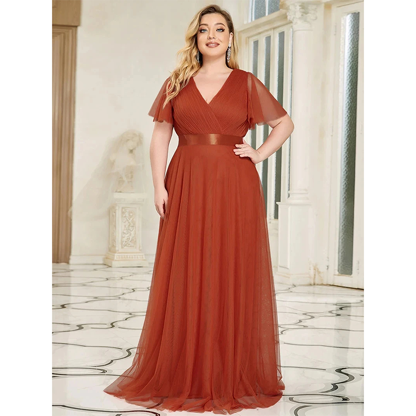 Funki Findz | Dresses | Women's Plus Size Long Evening Dress