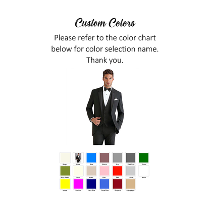 Funki Findz | Suits | Men's Formal Tuxedos | 3 Pcs Slim Fit