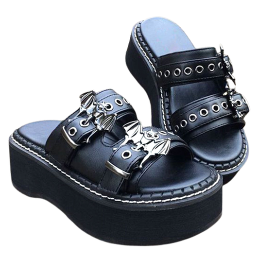 Funki Findz | Shoes | Women's Gothic Platform Wedge Sandals