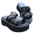 Funki Findz | Shoes | Women's Gothic Platform Wedge Sandals
