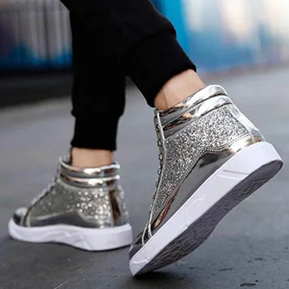 Funki Findz | Boots | Men's Women's Bling Lace Up Sneakers