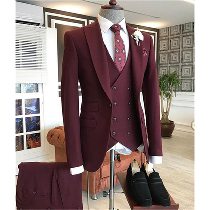 Funki Findz | Suits | Men's 3 Pcs Tailored Double Breasted Suit