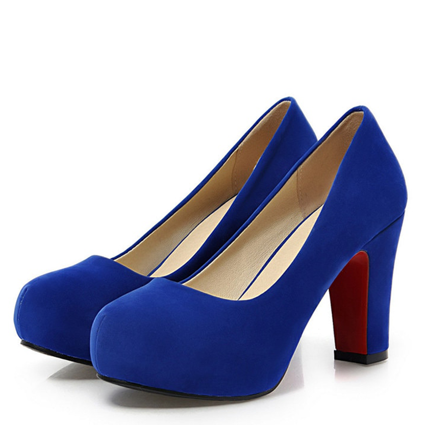 Funki Findz | Shoes | Women's Faux Suede High Chunky Heels