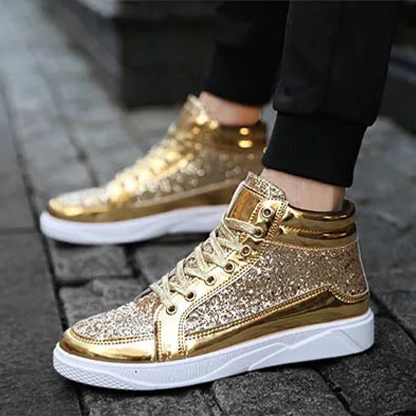 Funki Findz | Boots | Men's Women's Bling Lace Up Sneakers