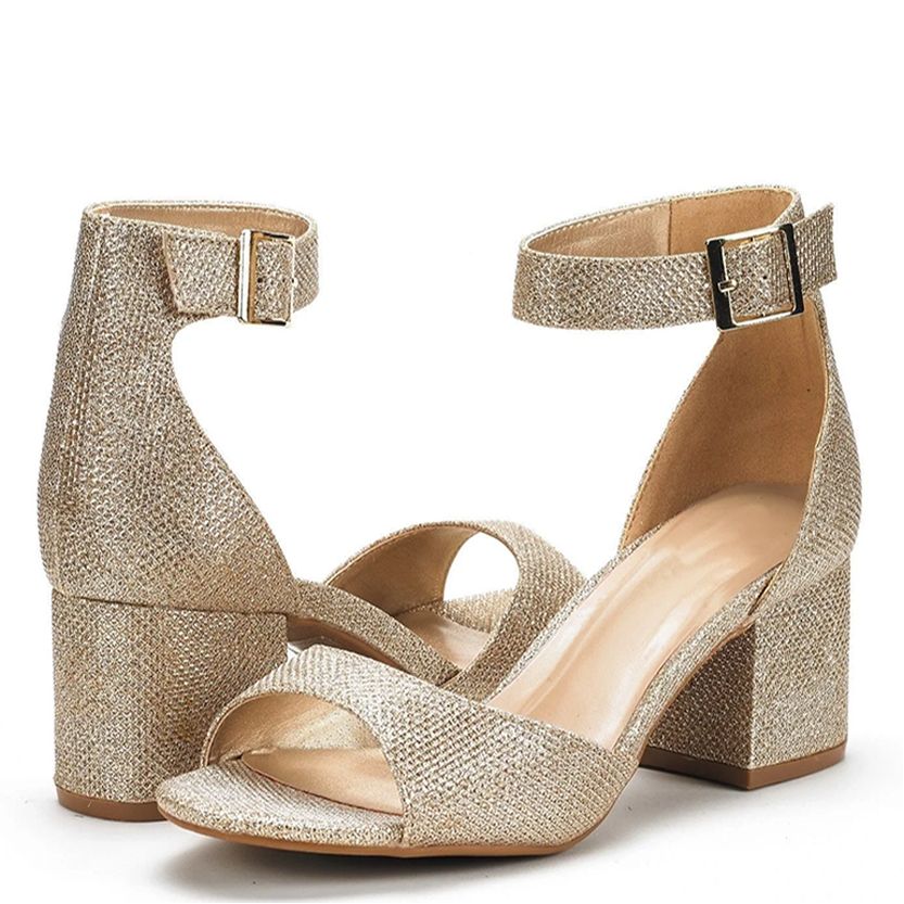 Funki Findz | Shoes | Women's Shimmery Gold Silver Sandals