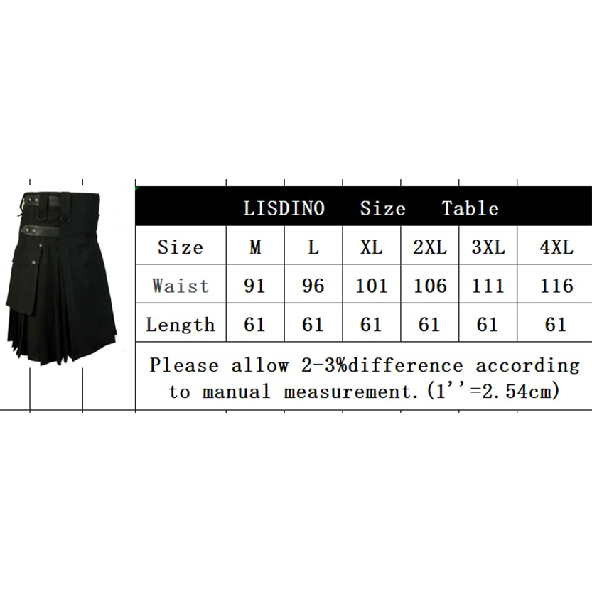 Funki Findz | Skirts | Men's Gothic Scottish Highland Tartan Kilts